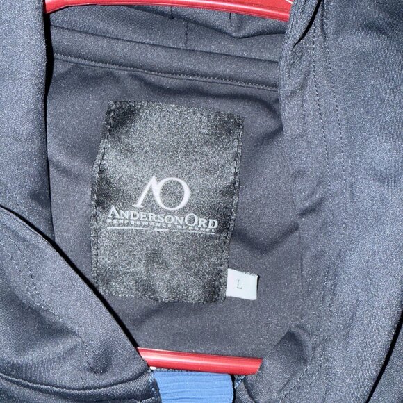 Sandor Hoodie - Black/Dark Oval Y BYU Hooded 1/4 Zip Jacket - AndersonOrd - Picture 4 of 9